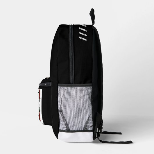 Benutzerdefiniertes "M" Monogramm mit schwarzem Hi Bedruckter Rucksack (Rechts)