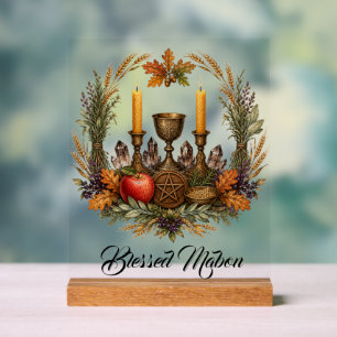 Benutzerdefiniertes Mabon Herbst-Tagundnachtgleich Acrylschild