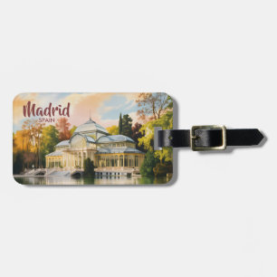 Benutzerdefiniertes Madrid Spanien Palacio de Cris Gepäckanhänger