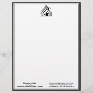 Benutzerdefiniertes Makler-Logo für Immobilienunte Briefbogen
