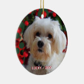 Benutzerdefiniertes maltesisches Foto Keramik Ornament (Rechts)