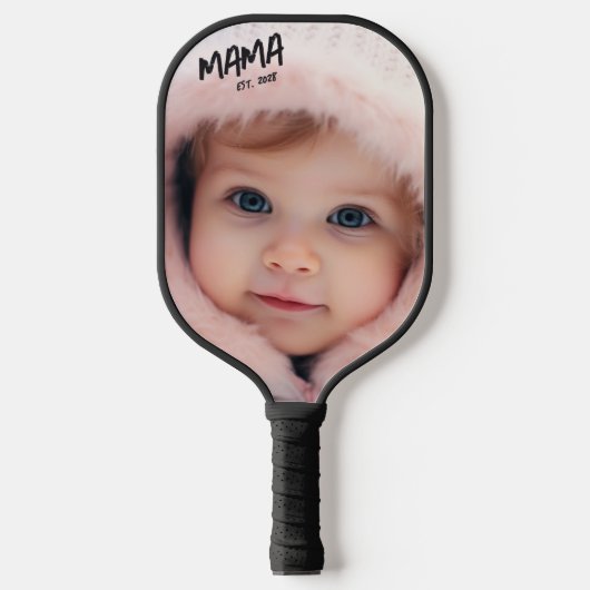 Benutzerdefiniertes Mama-Foto Pickleball Schläger (Vorderseite)