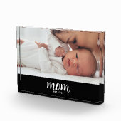 Benutzerdefiniertes Mama-Moderne-Schrift Establish Fotoblock (Rechts)