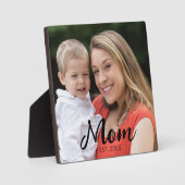 Benutzerdefiniertes Mama Modernes Skript Foto Fotoplatte (Vorderseite)