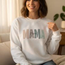 Benutzerdefiniertes Mama-Sweatshirt mit Babynamen