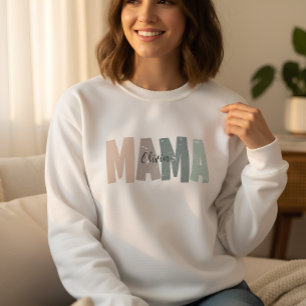 Benutzerdefiniertes Mama-Sweatshirt mit Babynamen Sweatshirt