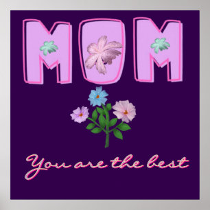 Benutzerdefiniertes Mama-Typografie-Design, Poster
