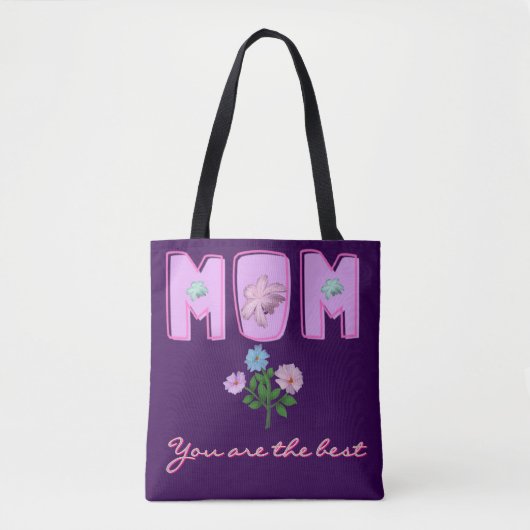 Benutzerdefiniertes Mama-Typografie-Design,  Tasche (Vorderseite)