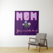 Benutzerdefiniertes Mama-Typografie-Design,  Wandteppich (Beispiel)
