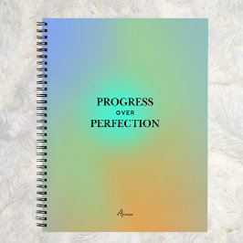 Benutzerdefiniertes Manifestations-Gradient-Aura-Z Notizblock