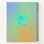 Benutzerdefiniertes Manifestations-Gradient-Aura-Z Notizblock (Rückseite)