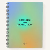 Benutzerdefiniertes Manifestations-Gradient-Aura-Z Notizblock (Vorderseite)