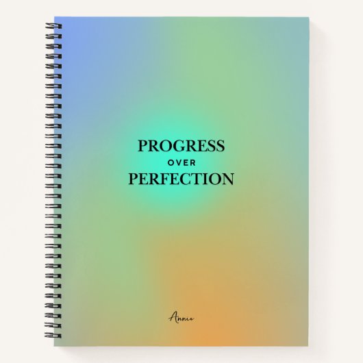 Benutzerdefiniertes Manifestations-Gradient-Aura-Z Notizblock (Vorderseite)