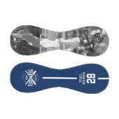 Benutzerdefiniertes Mannschaftslogo 2 Foto Blau Baseball (Paneele)