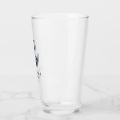 Benutzerdefiniertes maritimes Hochzeitsthema Navy Glas (Links)
