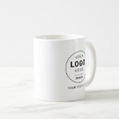 Benutzerdefiniertes Markenlogo Geschäft Kaffeetasse (VorderseiteRechts)