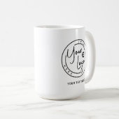 Benutzerdefiniertes Markenlogo Geschäft Kaffeetasse (VorderseiteRechts)