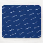 Benutzerdefiniertes Markenmuster Navy-Mauspad Büro Mousepad (Vorne)