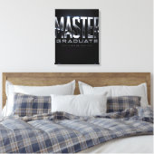 Benutzerdefiniertes Master-Absolventengeschenk 202 Leinwanddruck (Insitu (Schlafzimmer))