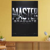 Benutzerdefiniertes Master-Absolventengeschenk 202 Leinwanddruck (Insitu (Wohnzimmer))