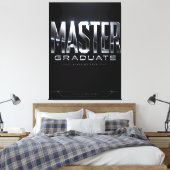 Benutzerdefiniertes Master-Absolventengeschenk 202 Leinwanddruck (Insitu (Schlafzimmer))