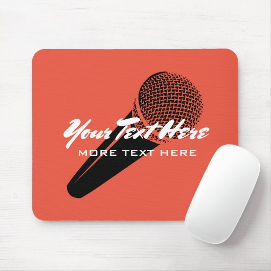 Benutzerdefiniertes Mauspad mit Audio-Mikrofon-Log (Mit Mouse)