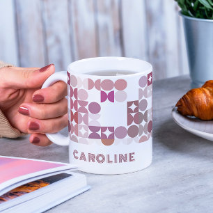 Benutzerdefiniertes Mauve-Taupe-Rosé-Hüftgelenk-Ku Kaffeetasse