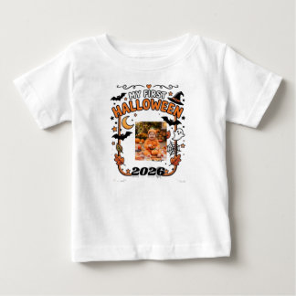 Benutzerdefiniertes Mein erstes Halloween 2026 Bab Baby T-shirt