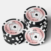 Benutzerdefiniertes Memento Blush-Touch Pokerchips (Stapel)