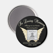 Benutzerdefiniertes Memorial | Angel Wings Foto hi Magnet (Vorderseite/Rückseite)