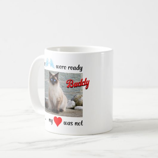 Benutzerdefiniertes Memorial Cat oder Hund Kaffeetasse (Vorderseite Links)