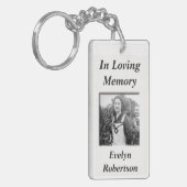 Benutzerdefiniertes Memorial mit Foto Schlüsselanhänger (Vorderseite links)