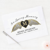 Benutzerdefiniertes Memorial Rechteckiger Aufkleber (Umschlag)