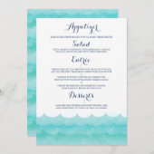 Benutzerdefiniertes Menü auf See Menükarte (Vorne/Hinten)