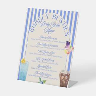 Benutzerdefiniertes Menü "Dirty Soda" | druckbares Sockelschild