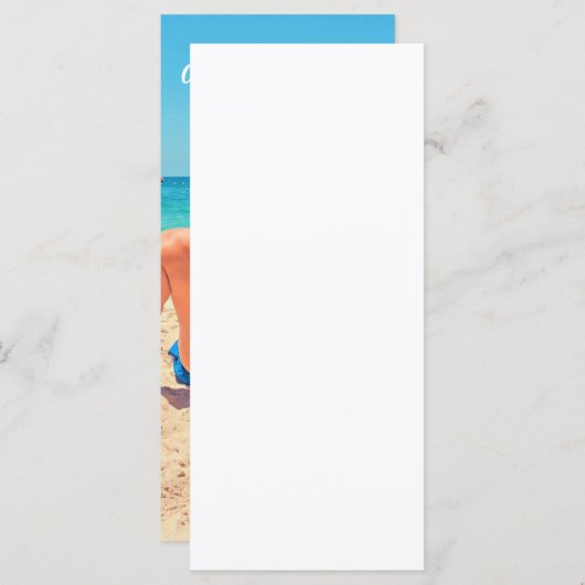 Benutzerdefiniertes Menü im Foto mit Textname Menükarte (Vorne/Hinten)