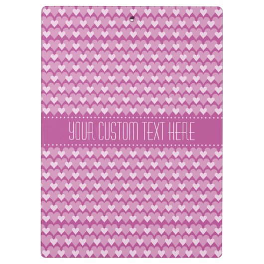 Benutzerdefiniertes Message-Board mit rosa Herz Klemmbrett (Rückseite)