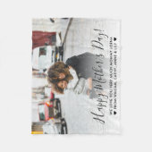 Benutzerdefiniertes Message-Foto für einfache Glüc Fleecedecke (Vorderseite)