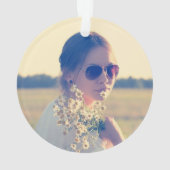 Benutzerdefiniertes Message-Foto Regenbogen und Wo Ornament (Rückseite)