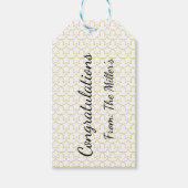 Benutzerdefiniertes Message-Star-Muster Geschenkanhänger (Vorderseite)