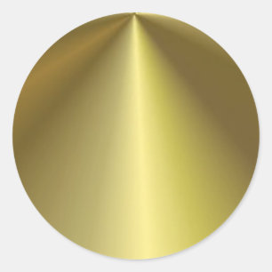 Benutzerdefiniertes metallisches Aussehen Gold Mod Runder Aufkleber