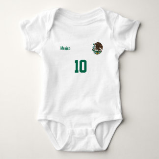 Benutzerdefiniertes Mexiko-Outfit mit Name & Numme Baby Strampler