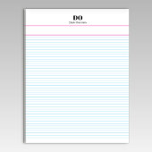 Benutzerdefiniertes Micro Extra Rulted Paper Notep Notizblock