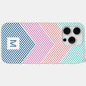 Benutzerdefiniertes Mini-Grün-Rosa-Orangenstreifen Case-Mate iPhone Hülle (Rückseite (Horizontal))