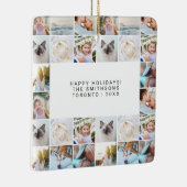 Benutzerdefiniertes Minimal-einfaches Foto Collage Keramikornament (Rechts)