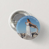 Benutzerdefiniertes Minimal Einfaches Keepake-Foto Button (Vorne & Hinten)