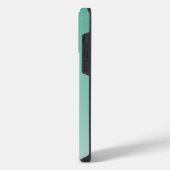 Benutzerdefiniertes Minimal Gradient Teal Modernes iPhone Hülle (Linke Seite)
