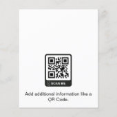 Benutzerdefiniertes Minimales Berufliches Echtes A Flyer (Hinten)