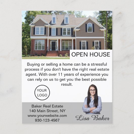 Benutzerdefiniertes Minimales Berufliches Echtes A Flyer (Vorne)