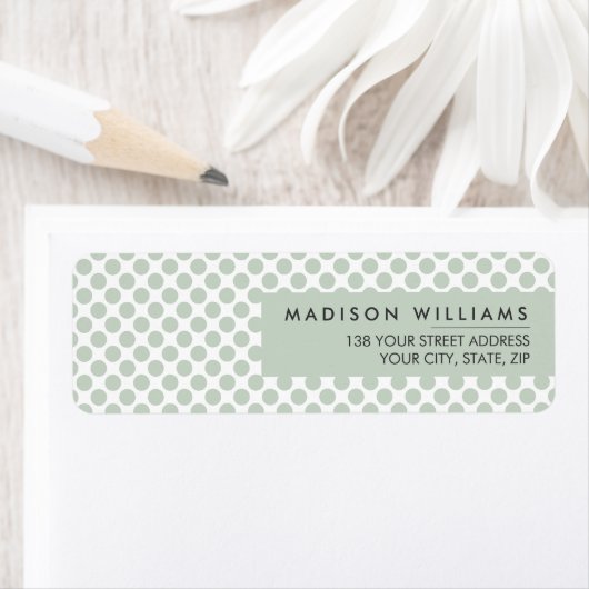 Benutzerdefiniertes minimales modernes Dot-Label (Insitu)